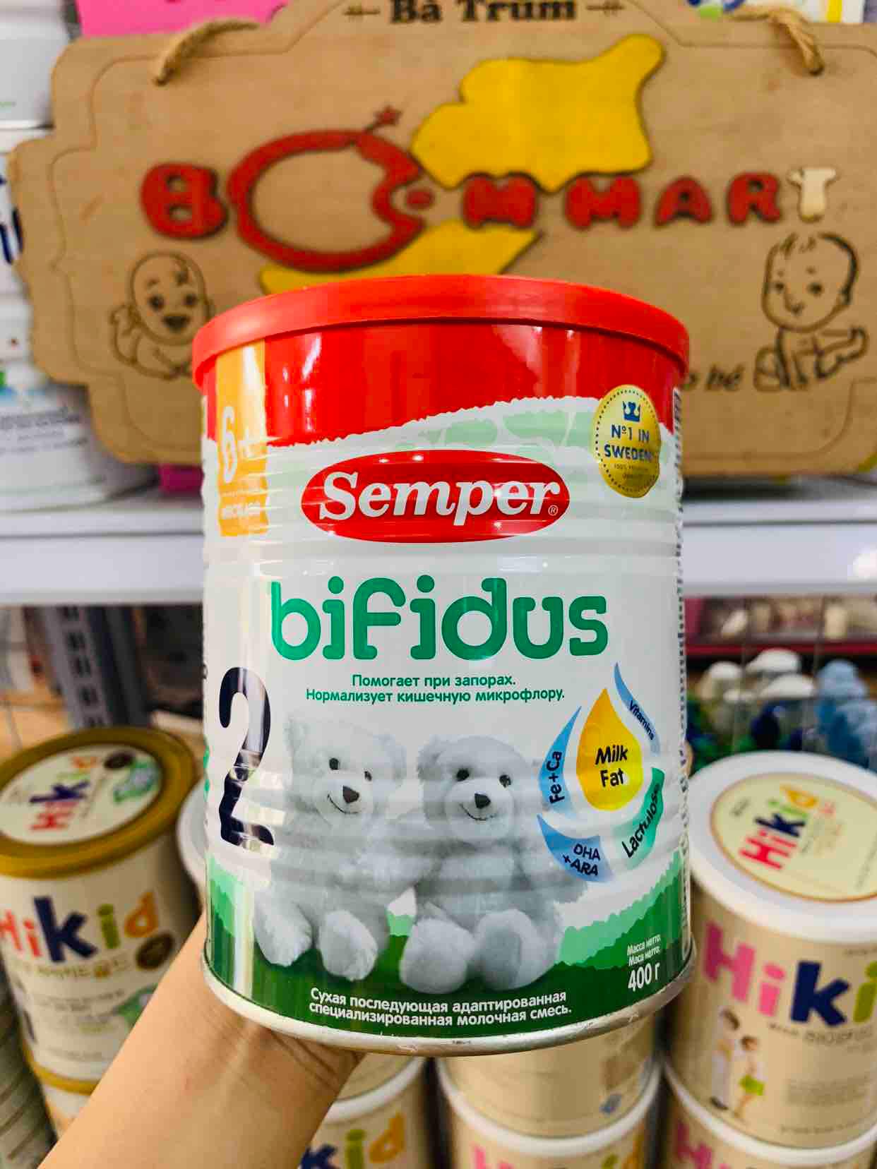 Sữa tăng cân semper chất xơ nga hộp 400g