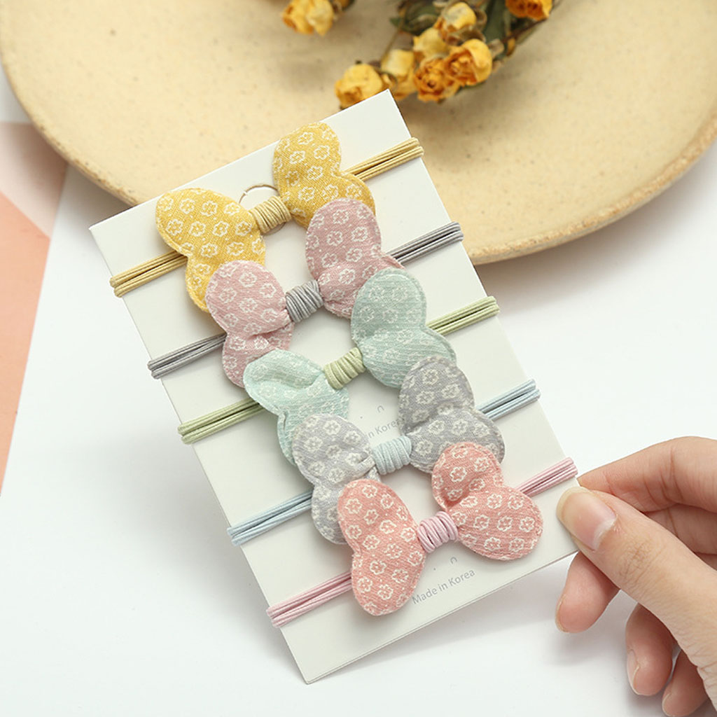 [Set 5] Cột tóc vải nơ lớn dễ thương CT09
