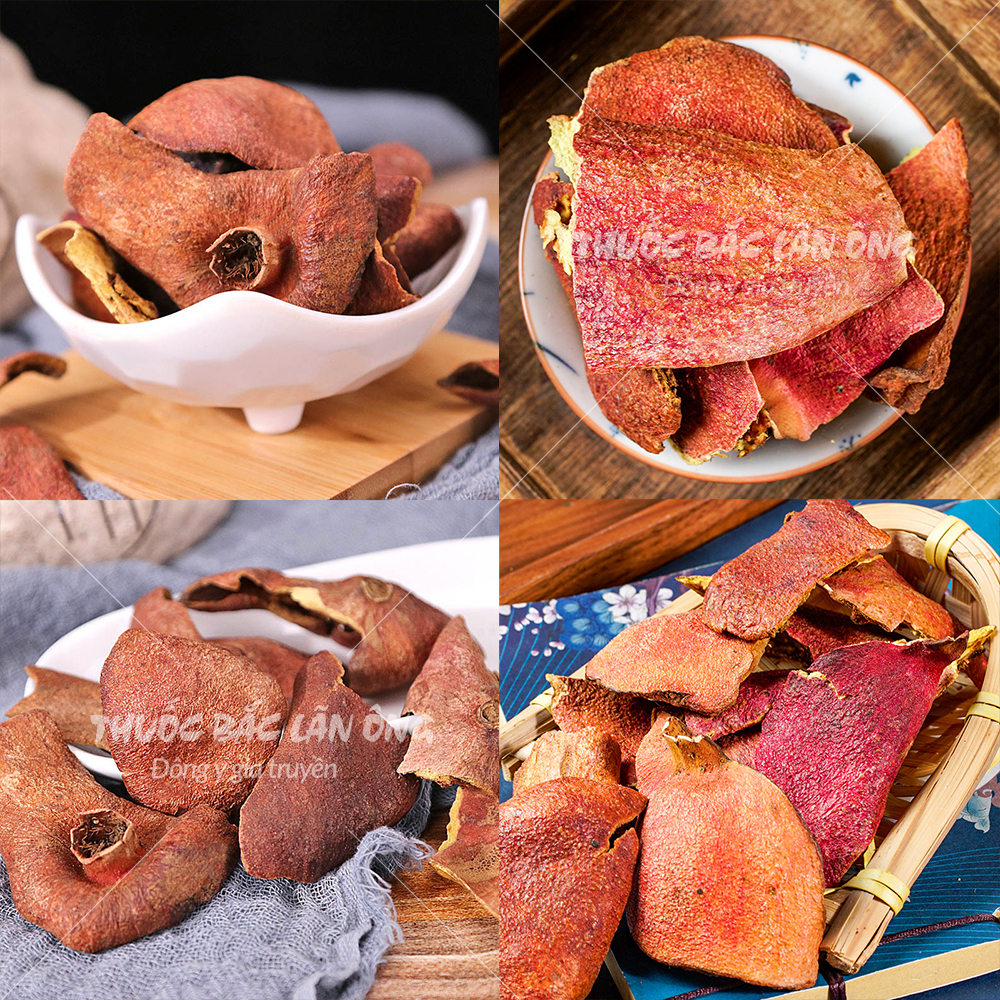 Vỏ lựu khô 1kg, thạch lựu bì, thơm, sạch, hỗ trợ kháng khuẩn, tốt cho tiêu hóa - Lãn ông