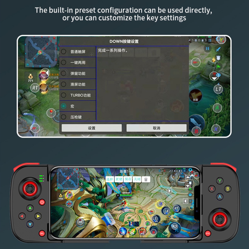 Tay Cầm Chơi Game Không Dây Bluetooth 5.0 Cho Android IOS Phone PC PS4