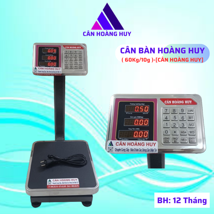 Hoang Huy 60kg/10g electronic weighing scale, golden LED display