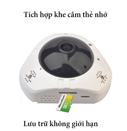 Camera WIFI YooSee Giám Sát Mini Ốp Trần, Tường VR360