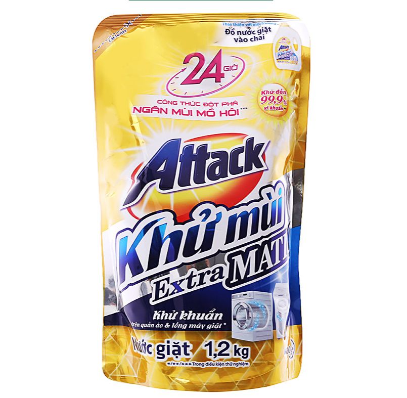Nước giặt Attack khử mùi kháng khuẩn công nghệ Nhật