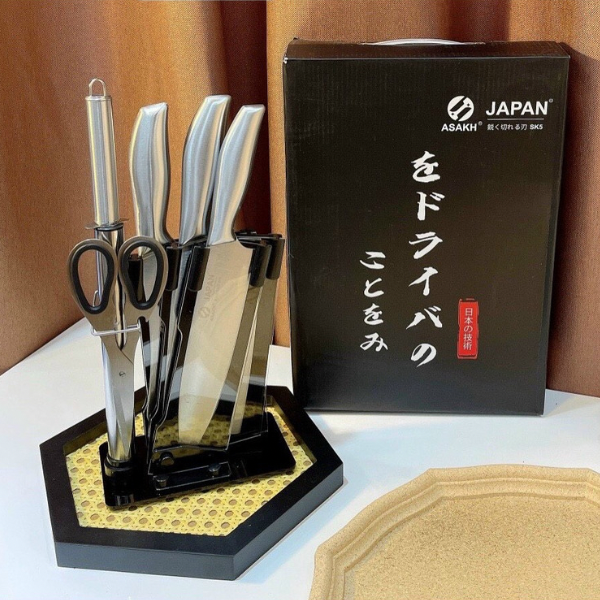 BÁO GIÁ Dao Làm Bếp Siêu Bén | Shopee Lazada Sendo Tiki mới nhất 50 Bộ Dao Làm Bếp 6 Món Cao Cấp, Bộ Dao Kéo 6 Món Xuất Nhật Có Khay Đựng, Chất Liệu Thép Không Gỉ Đúc Nguyên Khối, Siêu Sắc Bén, Được Đúc Liền Nguyên Khối Đảm Bảo Không Bị Lỏng, Lắc Hay Gỉ Sét Dù Sử Dụng Nhiều Năm