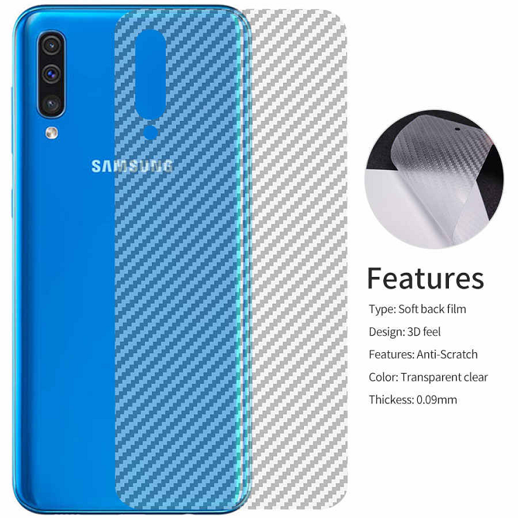 Dán Mặt Sau Lưng Carbon 3D Samsung Galaxy A30/A50