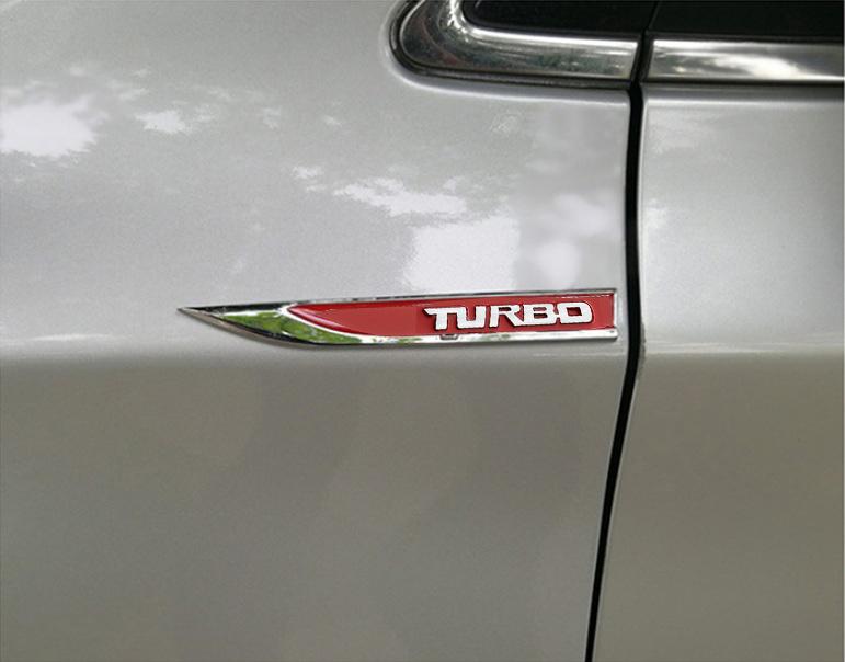 [HCM]Bộ 2 mang cá Turbo dán xe ô tô