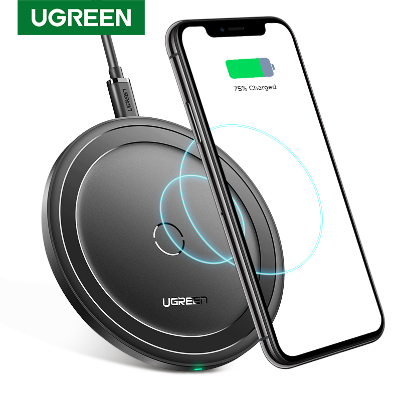UGREEN 10W Qi Wireless Charger for Airpods iPhone 11 Pro X XS XR 8 Plus Fast Wireless Charging Pad for Samsung S8 S9 S10 Xiaomi mi 9 Charger