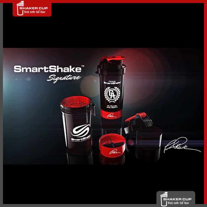 Bình đựng nước 3 ngăn Smart Shake Shaker Cup Signature Series