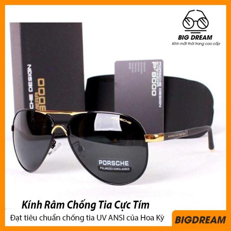 Giá bán [BẢO HÀNH 12 THÁNG] Mắt Kính Thời Trang Nam Cao Cấp BD8503, Tròng Kính Chống Tia UV (Đen) + Tặng Kèm Mắt Kính Xuyên Đêm