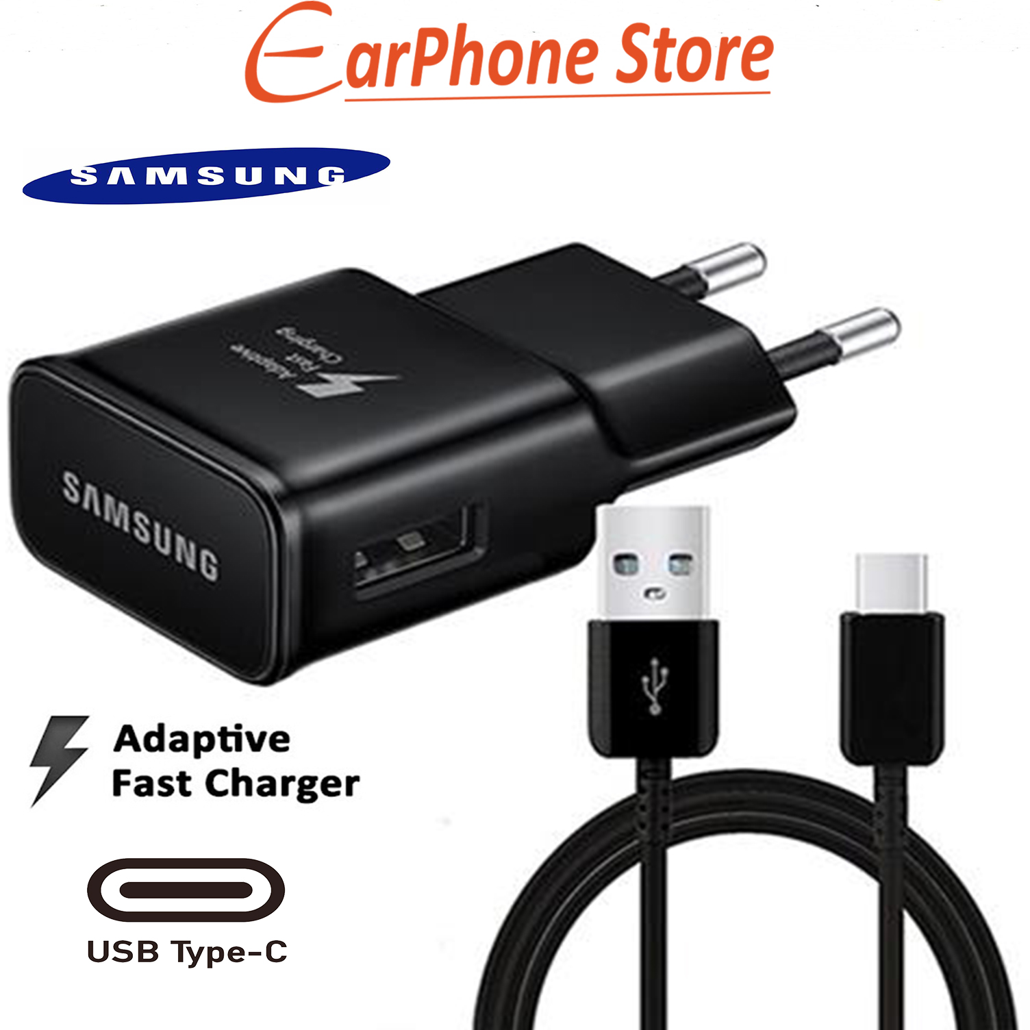 Bộ sạc nhanh samsung s8/s9/note 8/note 9 samsung s10 s9 s8 plus chính hãng - cáp sạc type - c
