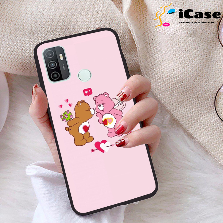 Ốp lưng Oppo A32 viền dẻo TPU BST Pinky