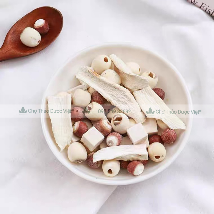 Canh tứ thần (Hạt sen, y dĩ, bạch linh, khiếm thực, hoài sơn) - Chợ Thảo Dược Việt