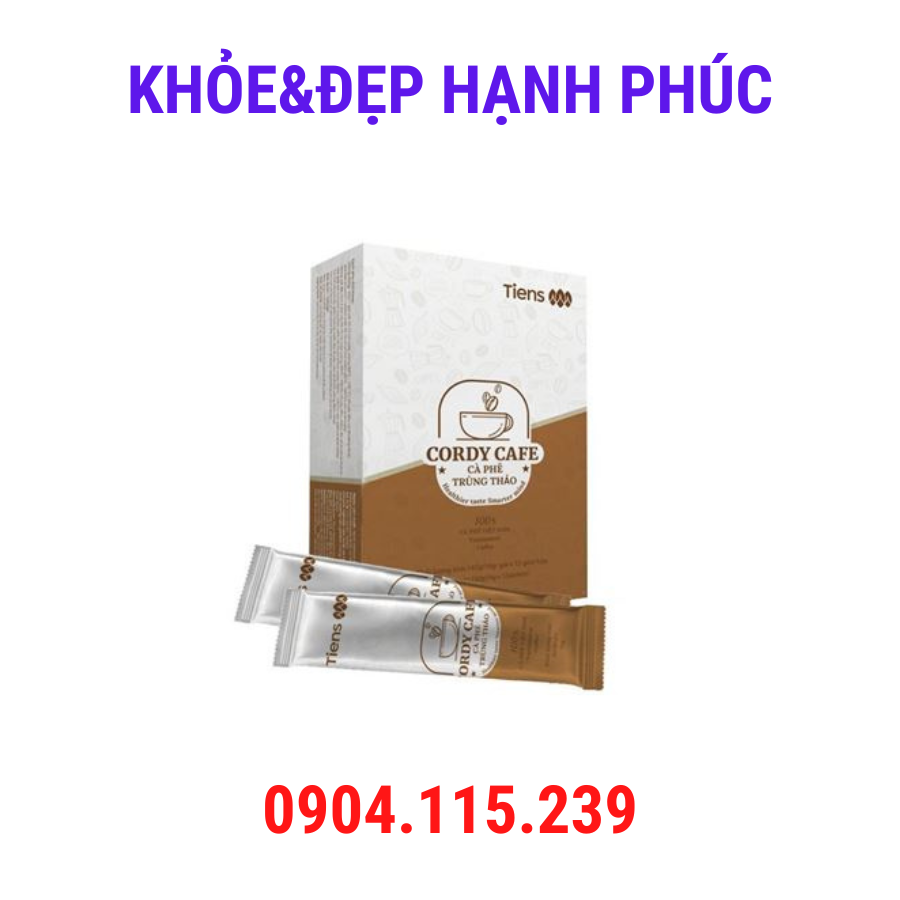 Cà phê Trùng thảo (Cordy Cafe) Thiên sư – 12 gói/hộp