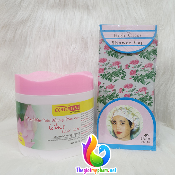 [MẪU MỚI] Ủ Tóc Hoa Sen LOTUS 1000ml - Tặng 1 Mũ Trùm Tóc