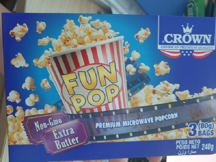 Crown butter multi-butter popcorn 240g