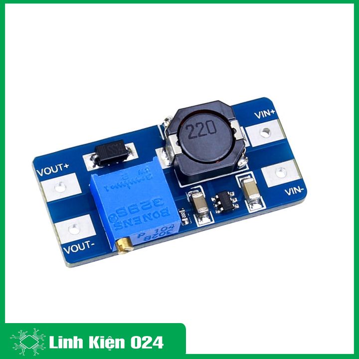 Module tăng áp BOOST DC-DC 2-24VDC 2A MT3608