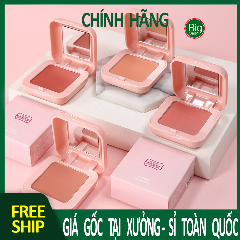 ❣️FREE SHIP❣️ Phấn Má Hồng Đơn Sắc Lameila  Novo Blusher Color Geometry Nội Địa Trung BIGSALE MART A38