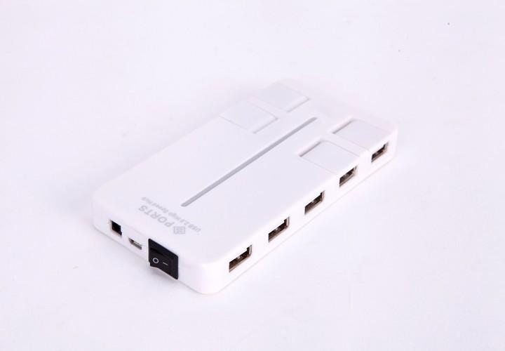 Bộ chia Hub USB 10 Port công tắc