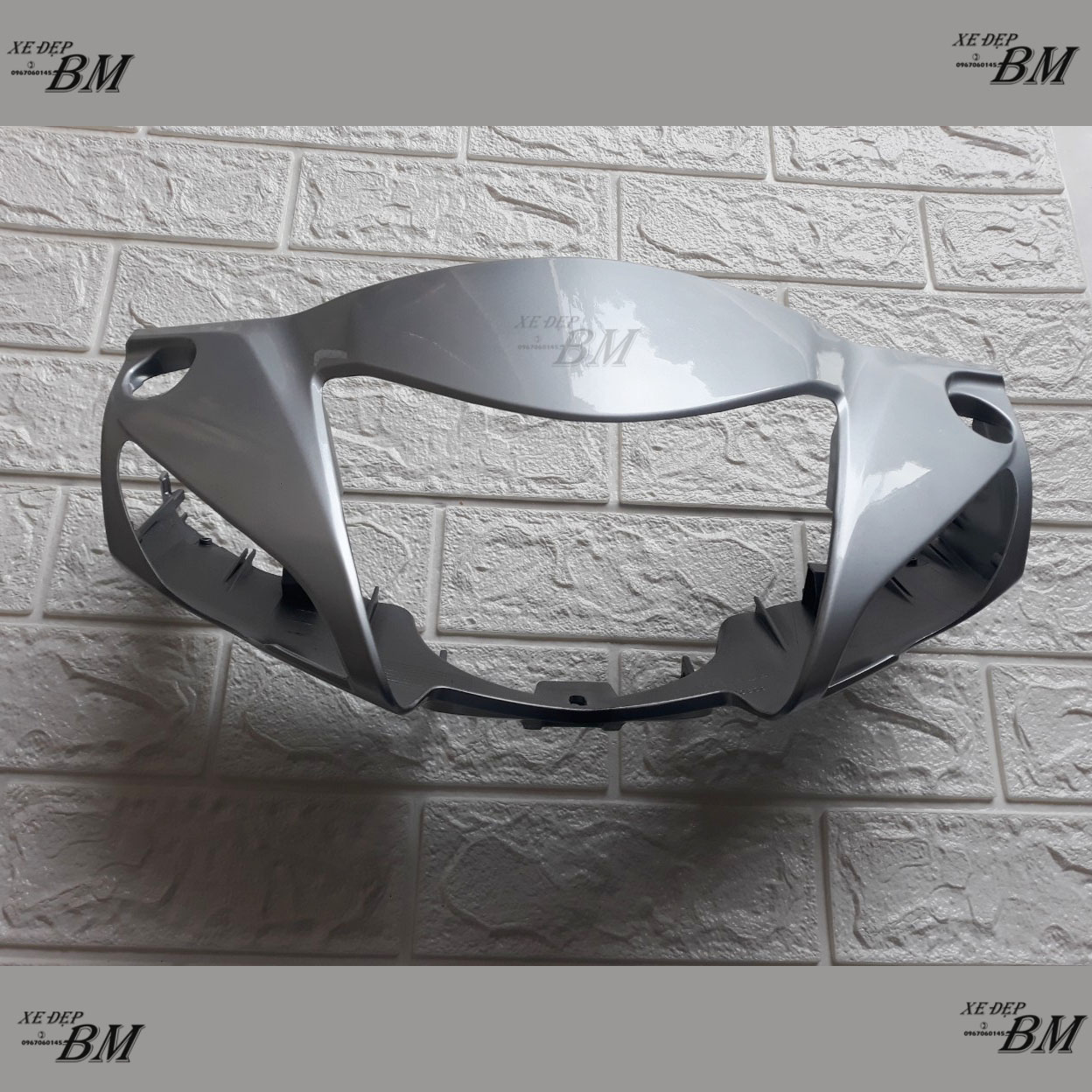 combo 3 chi tiết nhựa màu bạc cho wave 110
