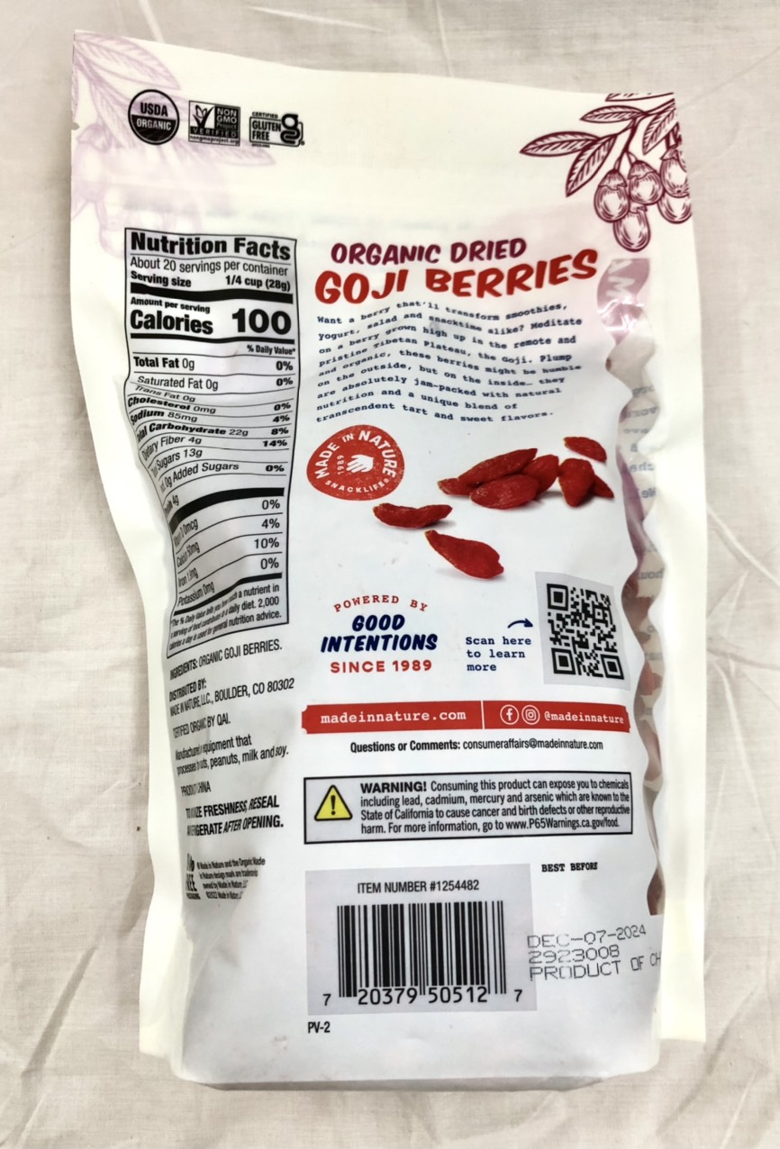 Kỷ tử hàng nhập Mỹ -567g