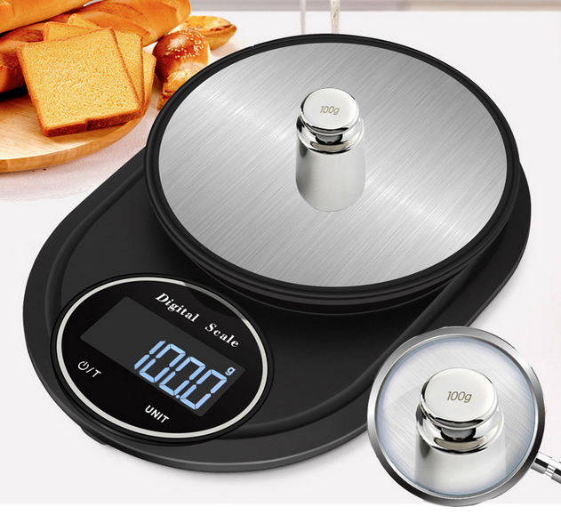 Cân điện tử nhà bếp độ chính xác cao Digital Electronic Scale cảm ứng vân tay chống nước 3KG 5KG 10KG cân nhà bếp cân thực phẩm cân tiểu ly