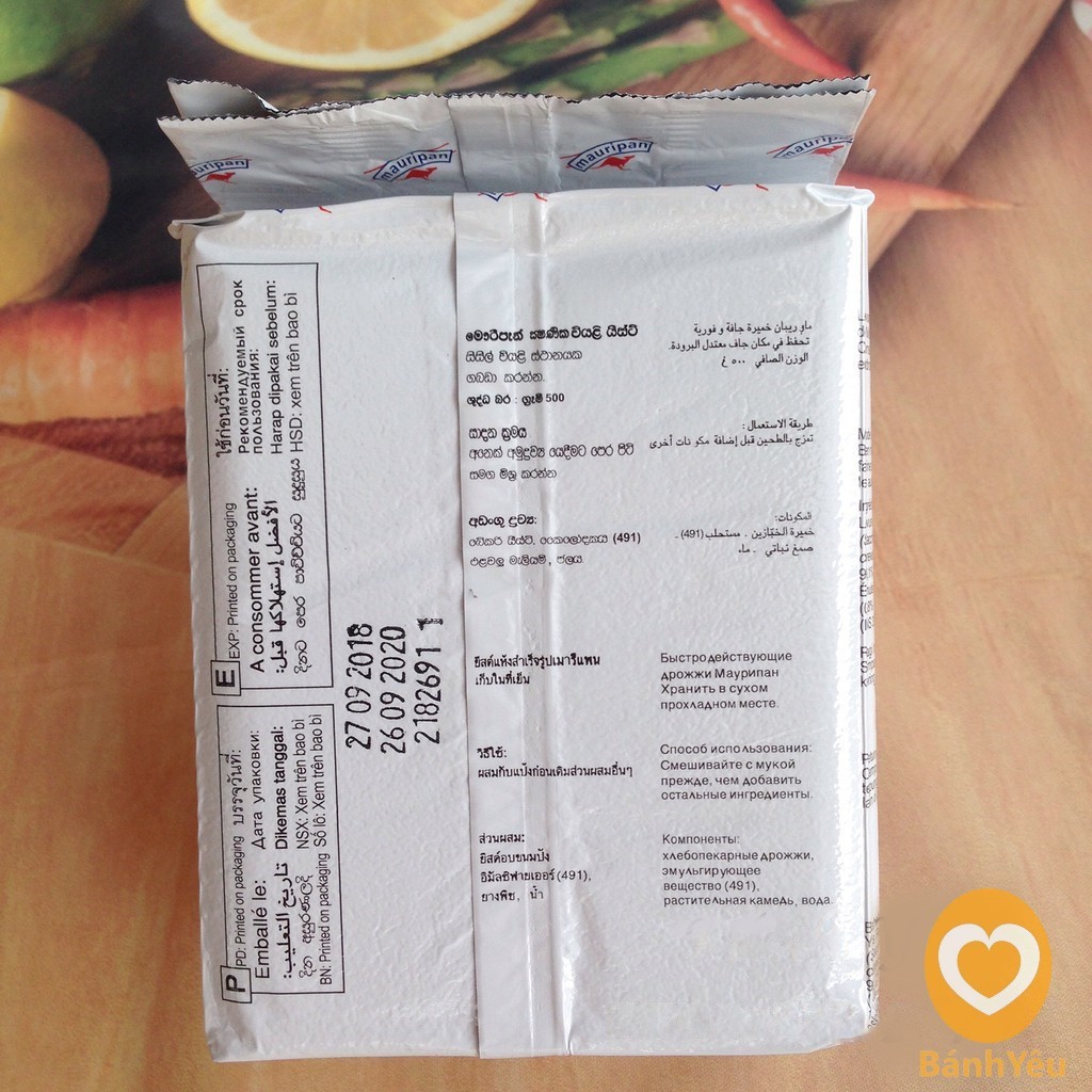 Men lạt Mauripan 500g