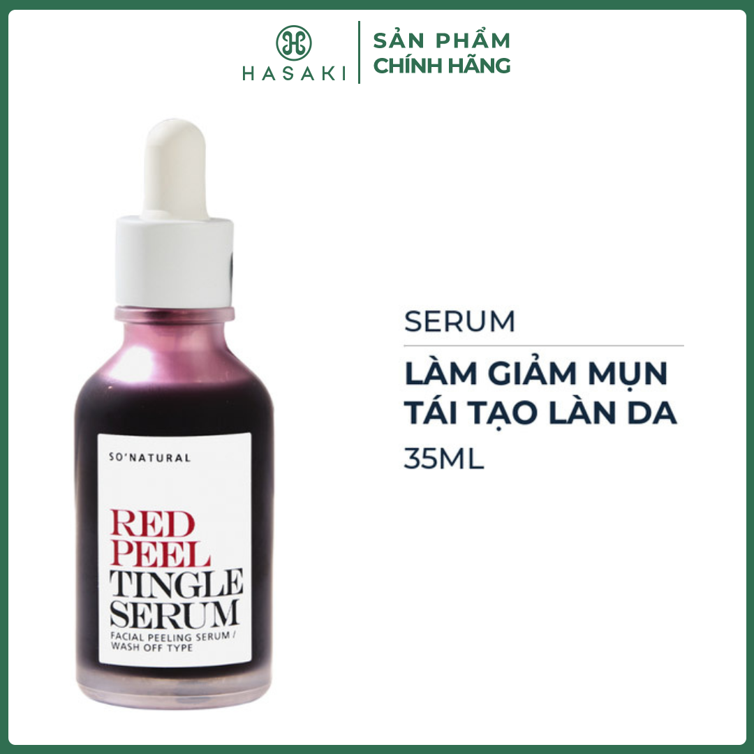 Serum So’Natural Tái Tạo Da Sinh Học, Mờ Thâm Sáng Da 35ml Red Peel Tingle Serum Hasaki Sản Phẩm Chính Hãng