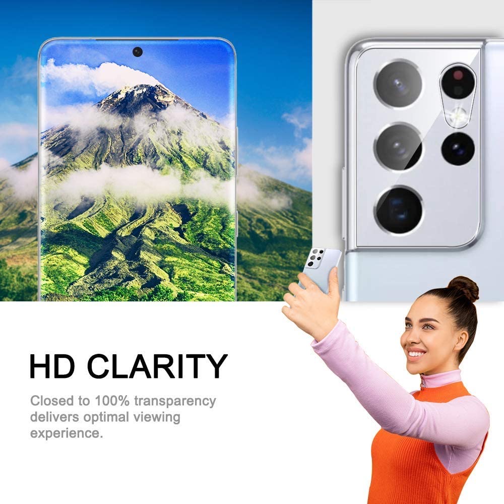 [Clover 2020] Kính cường lực camera cho Galaxy S21 Ultra, S21 Plus