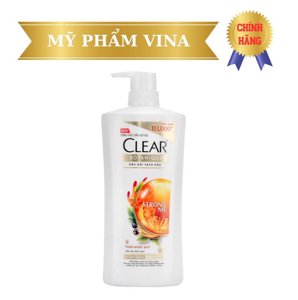 Dầu Gội Sạch Gàu CLEAR Thảo Dược (900g)
