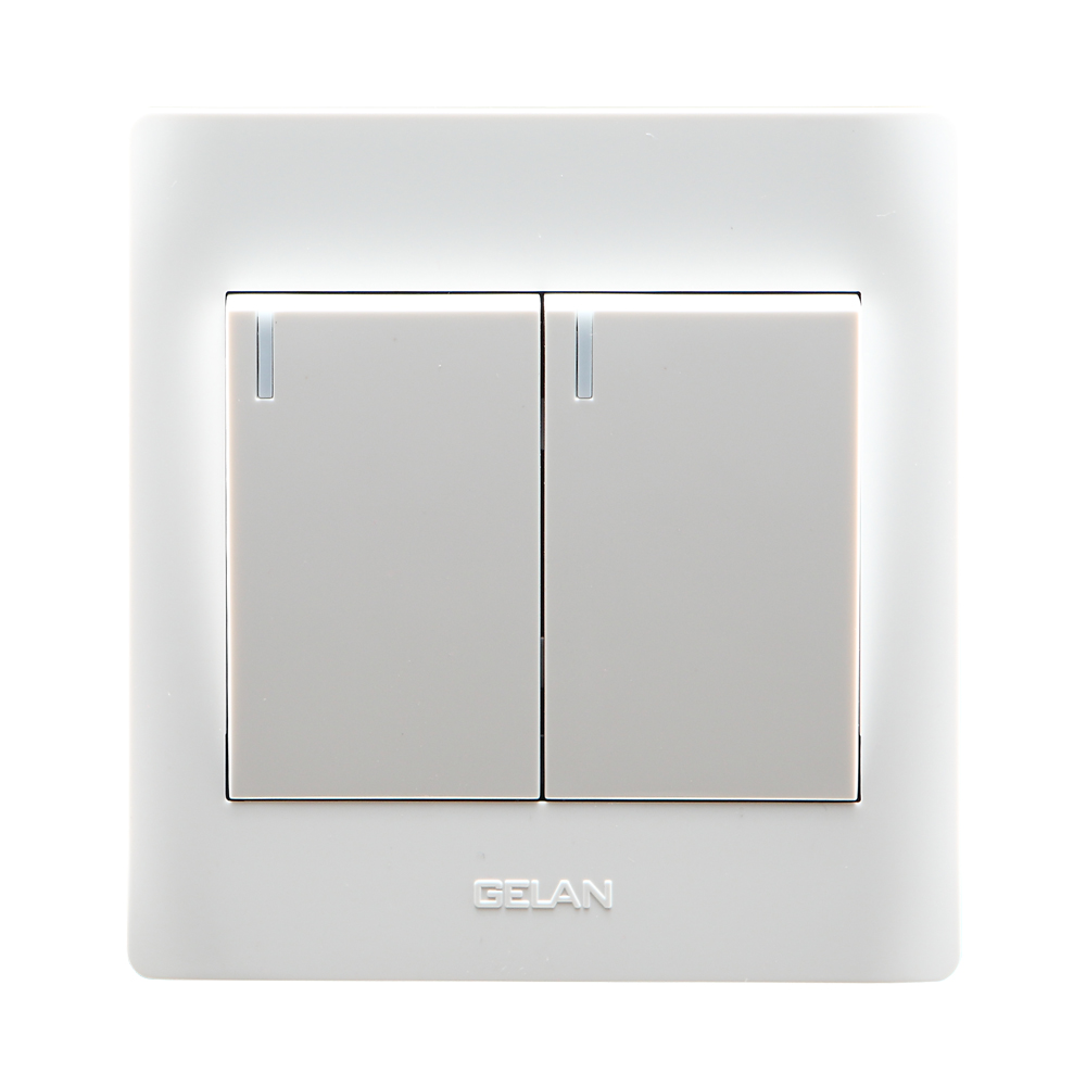 Bộ công tắc đôi Gelan 1/2 chiều 10AX