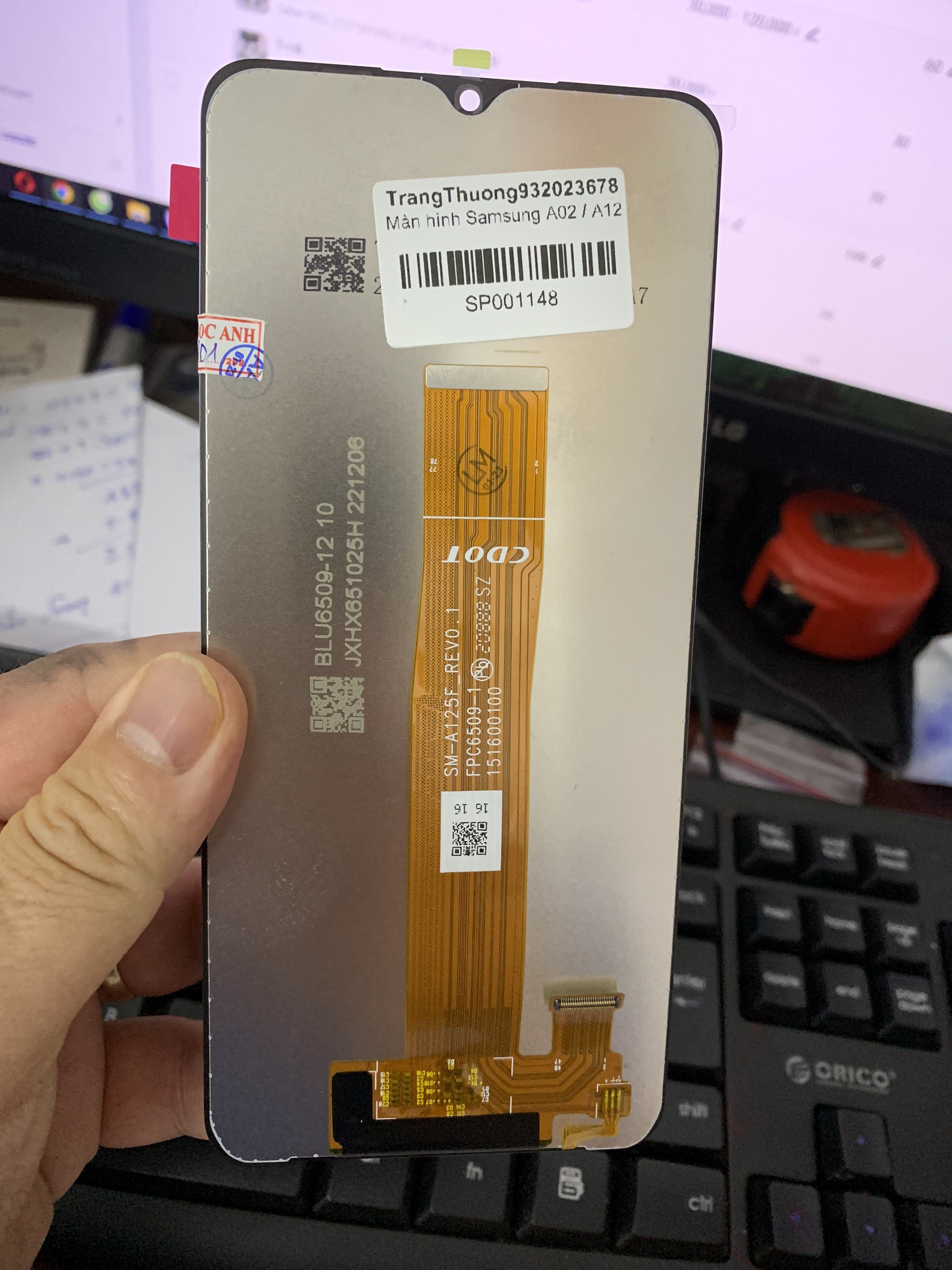 Màn zin điện thoại sam sung a12 / a02 / m12 / a32 5g / m02 / a02s / a03s / a03 / a31-5g có bảo hành