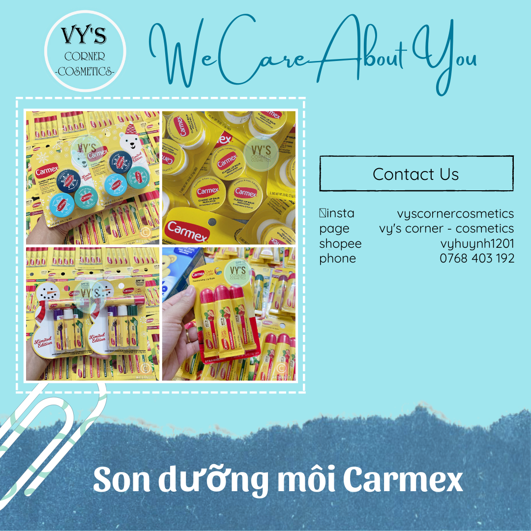[DATE 02/2022] SON DƯỠNG MÔI CARMEX CÁC LOẠI