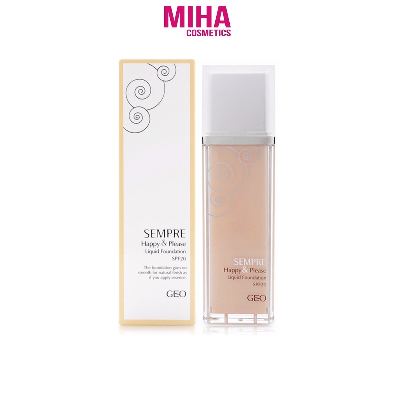 Kem Nền GEO SEMPRE HAPPY & PLEASE LIQUID FOUNDATION Hàn Quốc