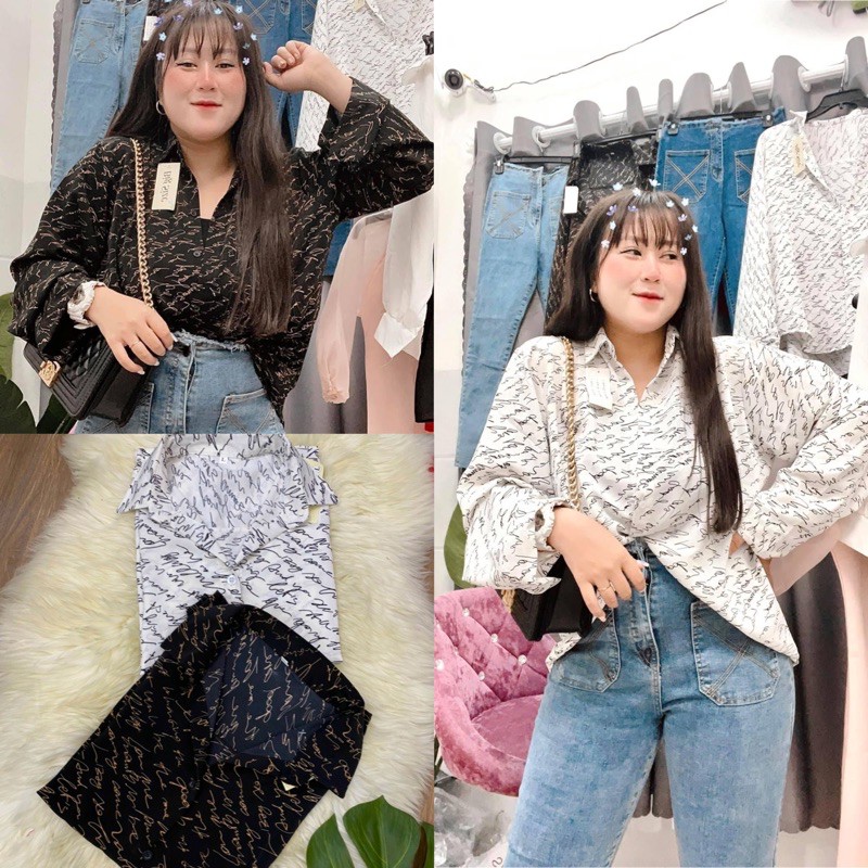 Sơ mi chữ # bigsize