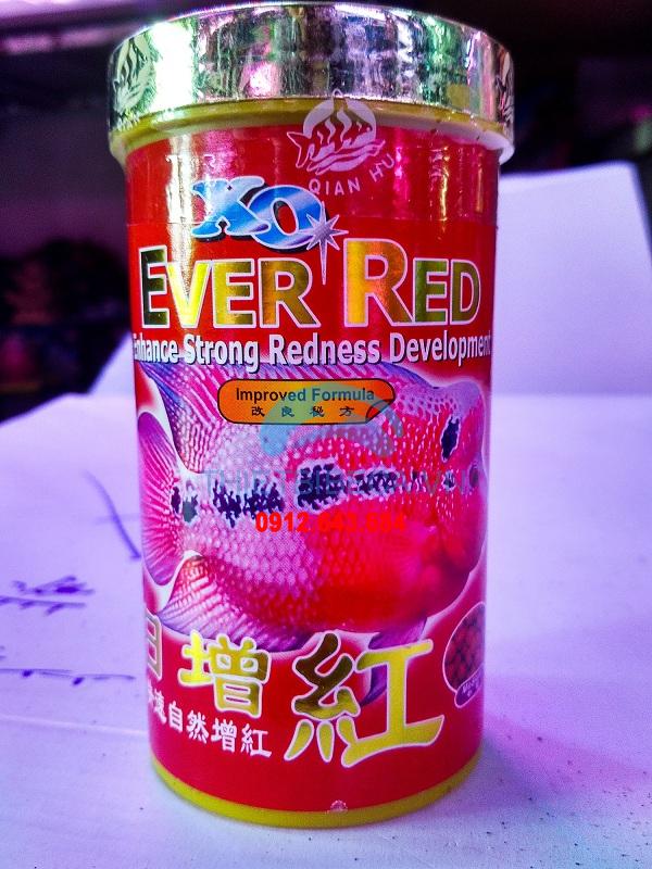 Thức ăn cá la hán xo ever red hũ đỏ nhỏ 120gr - cám cá la hán lên màu xo
