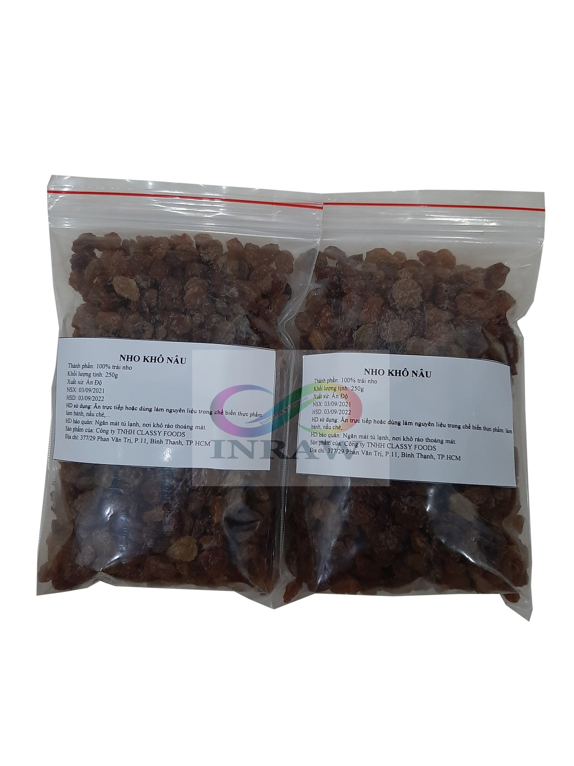 Nho Khô Nâu Túi 250g