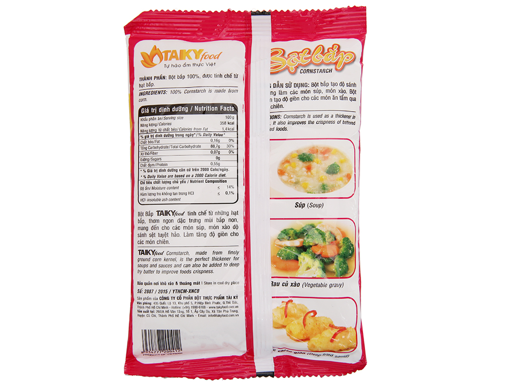[Gói 150g] BỘT BẮP [VN] TÀI KÝ Cornstarch (halal)
