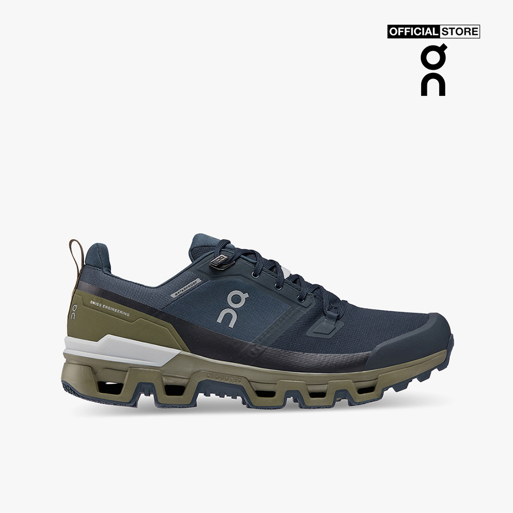 On running - giày chạy địa hình nam cloudwander waterproof 73.98604-blue