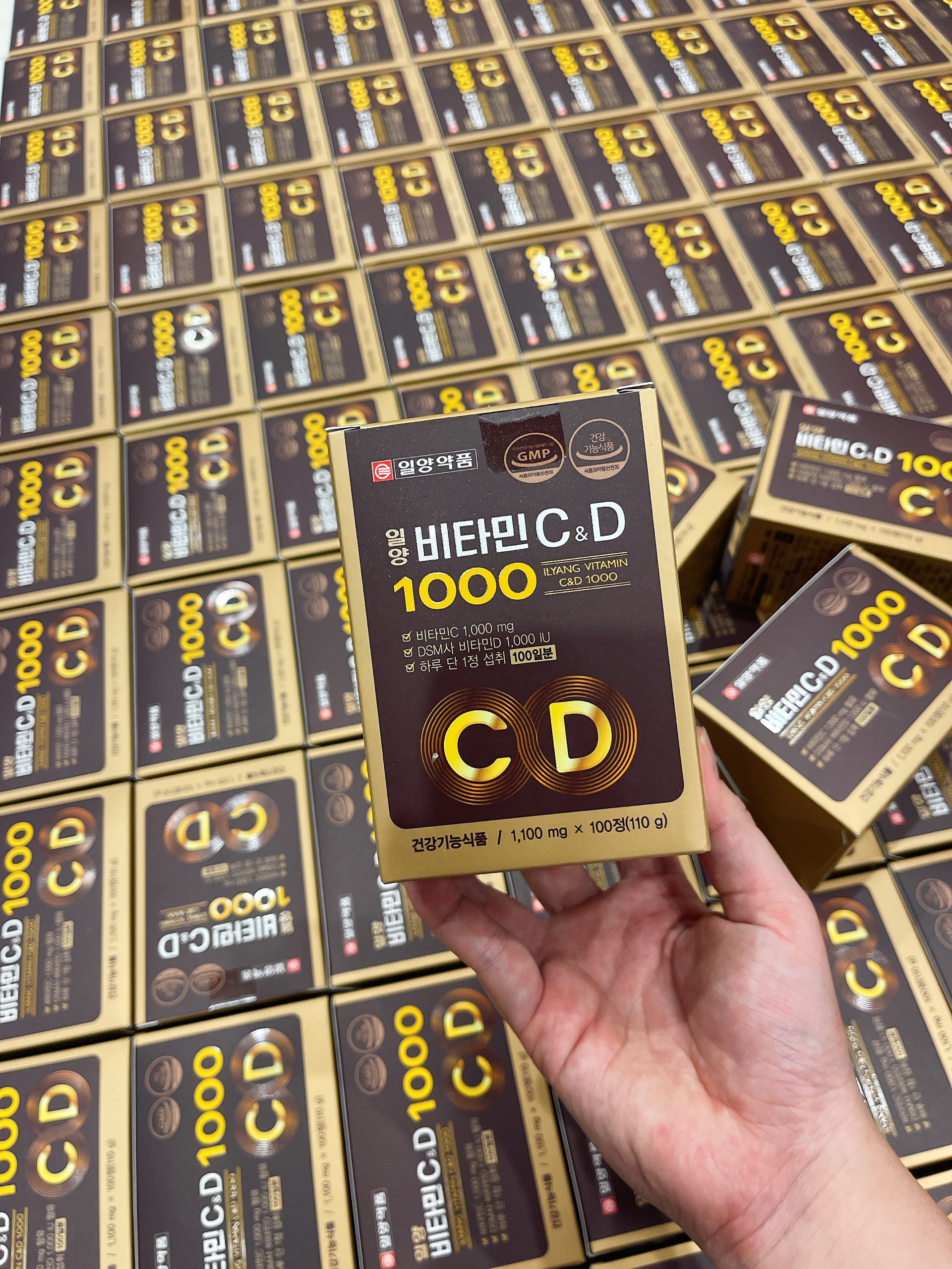 Vitamin C & D 1000 Ilyang Hàn Quốc - Vitamin C mới có thêm D & E