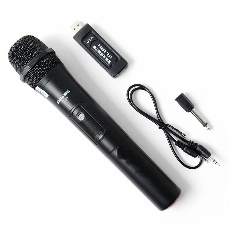 Micro không dây V10 hát karaoke loa kéo đa năng