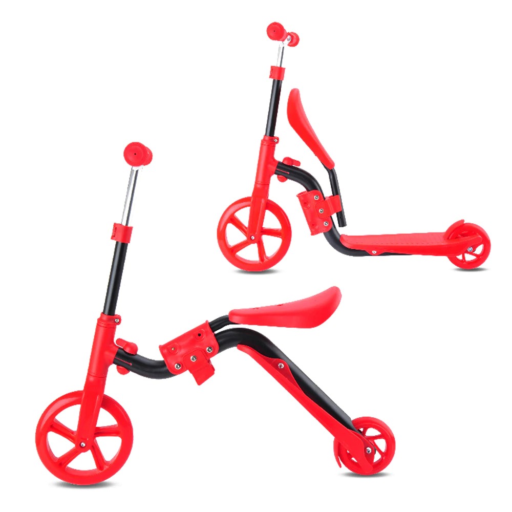 2-in-1 Scooter sledge for babies - Can be converted to balancing vehicles, scooters