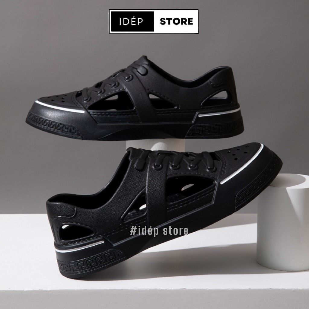 [HCM ]Giày lười Nam thoáng khí đi làm, đi mưa, bảo hộ chất liệu EVA siêu nhẹ êm chân chống thấm nước iDÉP GL030 (FORM LỚN LÙI 1 SIZE)