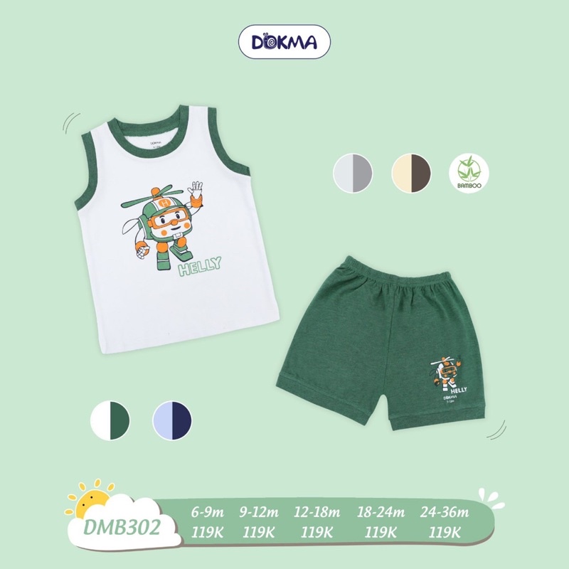 Bộ ba lỗ Bé Trai Dokma DMB302 (Sz 9-36M)