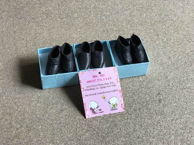 [HCM]Túi giày 3 đôi cho búp bê BB