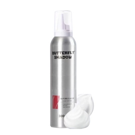 Chính hãng Mousse vuốt tóc Butterfly Shadow cứng và mềm 300ml