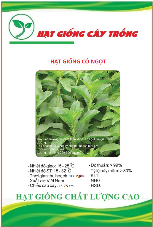 Hạt giống cỏ ngọt stevia ct232 - gói 20 hạt