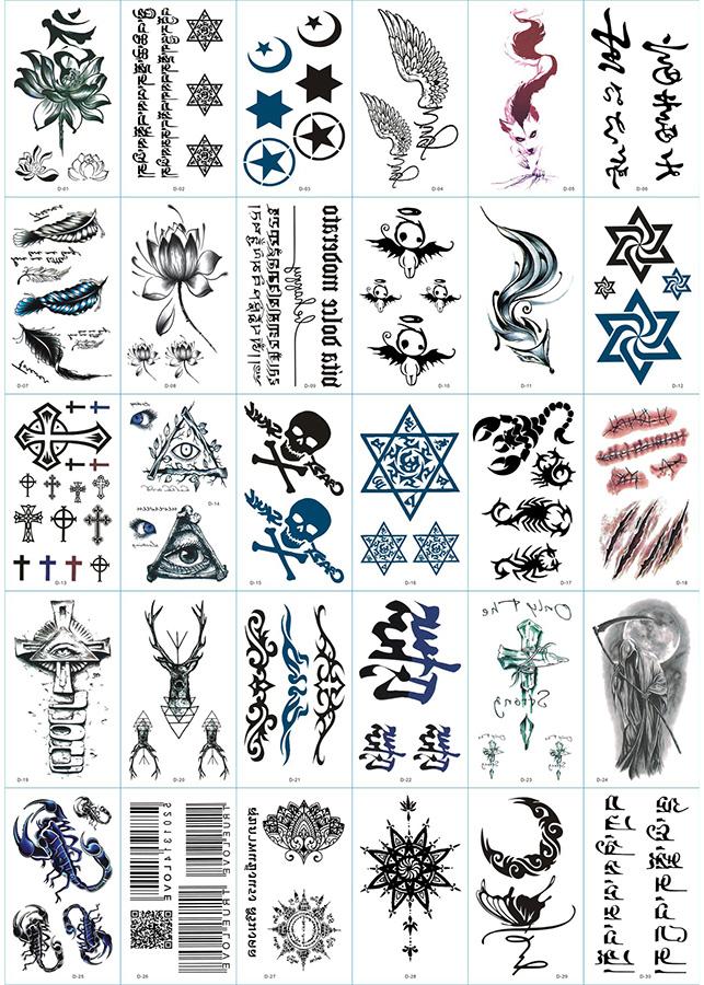 Combo 420 Tờ Hình Xăm Dán Tattoo Tha Thu