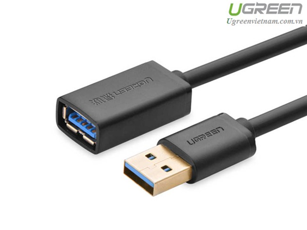 Cáp nối dài USB 3.0 dài 1,5m âm dương Ugreen 30126 cao cấp