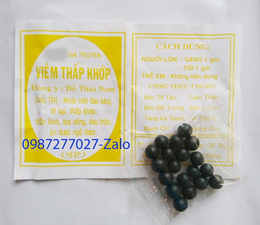 [Đông y-Chính gốc] 50 Gói Thấp khớp Đỗ Thái Nam (bì màu vàng-loại viên)