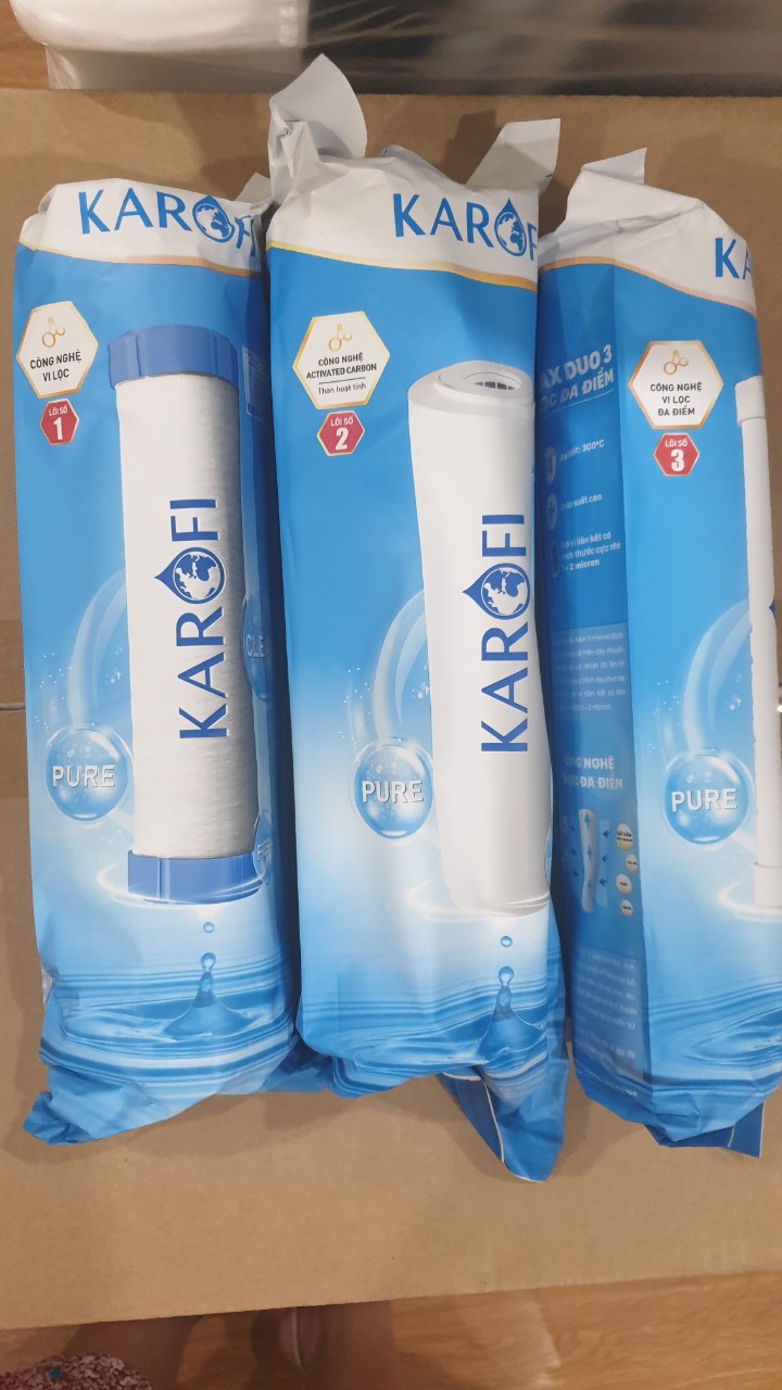 Combo 3 lõi lọc nước Karofi 1,2,3